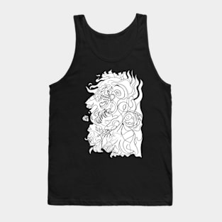 Dragon with rose Tank Top